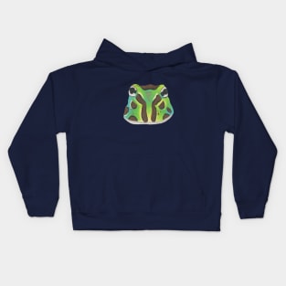 Ornate Horned Frog :: Reptiles and Amphibians Kids Hoodie